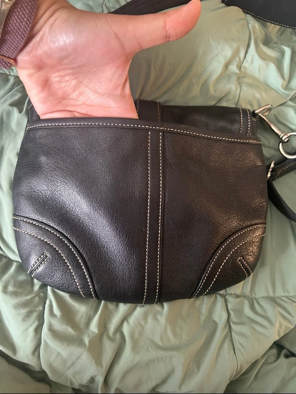 Vintage 2004 black Coach soft Soho shoulder/crossbody bag